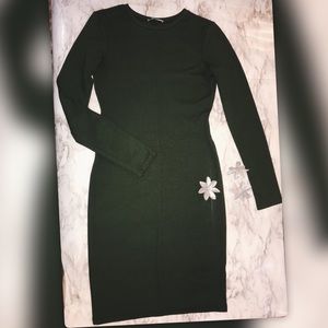 NAVY GREEN WINTER DRESS😍